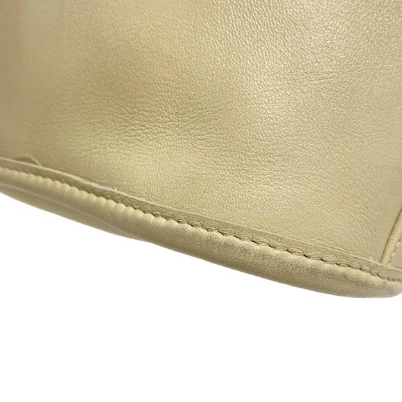 Auth COACH - 5870 Beige Leather Shoulder Bag - Picture 7 of 11